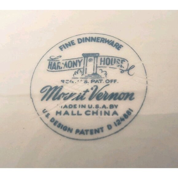Harmony House Mount Vernon Dinner Plates by Hall China, SET/2, EUC - Picture 9 of 10
